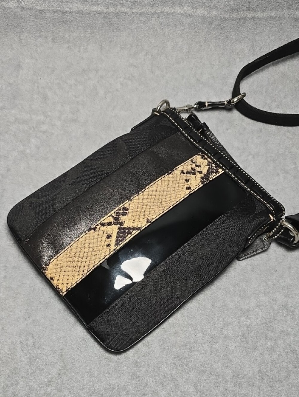 Coach Rare Limited Edition Python Snake Crossbody Swingpack Bag - Picture 9 of 10